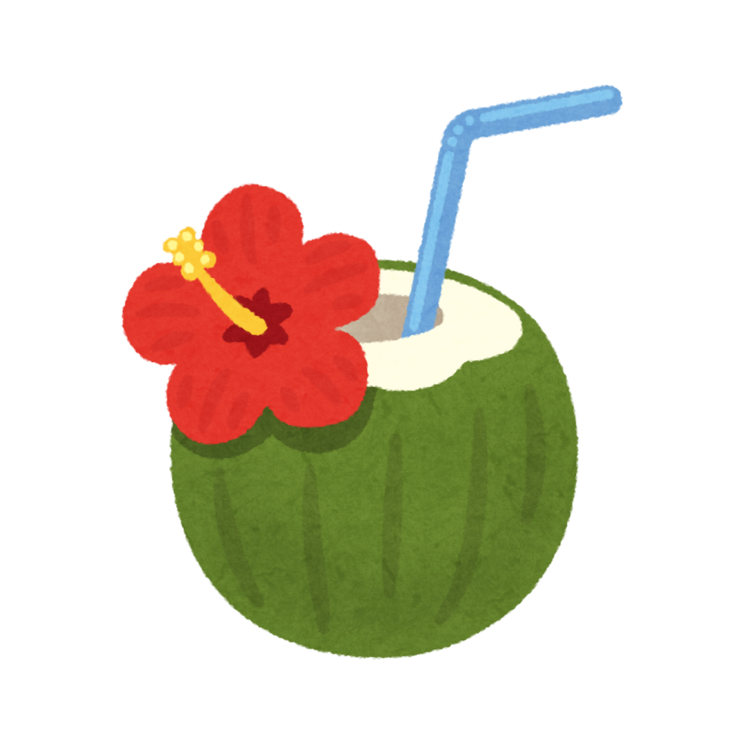 Coco tropical decorativo