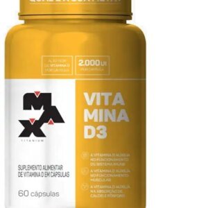 Vitamina D3 2000Ui- 60 Cápsulas – Max Titanium, Max Titanium